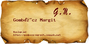 Gombócz Margit névjegykártya