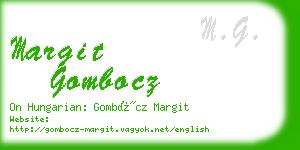 margit gombocz business card